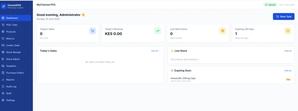 Pharmacy POS preview